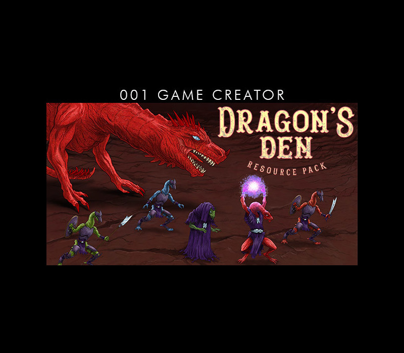 001 Game Creator - Dragon's Den Resource Pack DLC Steam CD Key Logo