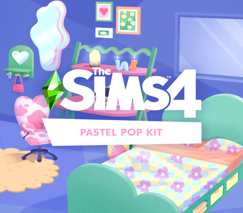 The Sims 4 - Pastel Pop Kit DLC PC EA App CD Key Logo