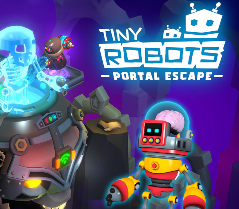 Tiny Robots: Portal Escape PC Steam CD Key Logo