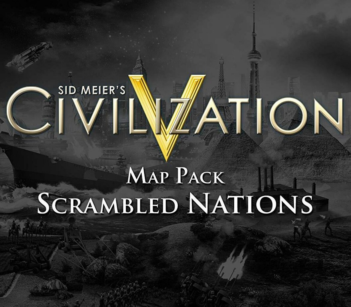 Sid Meier's Civilization V - Scrambled Nations Map Pack DLC Steam CD Key Logo