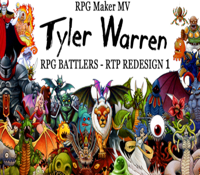 RPG Maker MV - Tyler Warren RPG Battlers: RTP Redesign 1 DLC EN Language Only EU Steam CD Key Logo