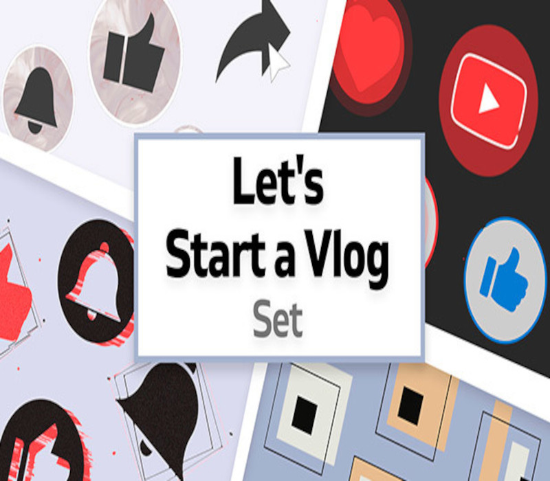 Movavi Video Editor Plus 2022 - Let's Start a Vlog Set DLC Steam CD Key Logo