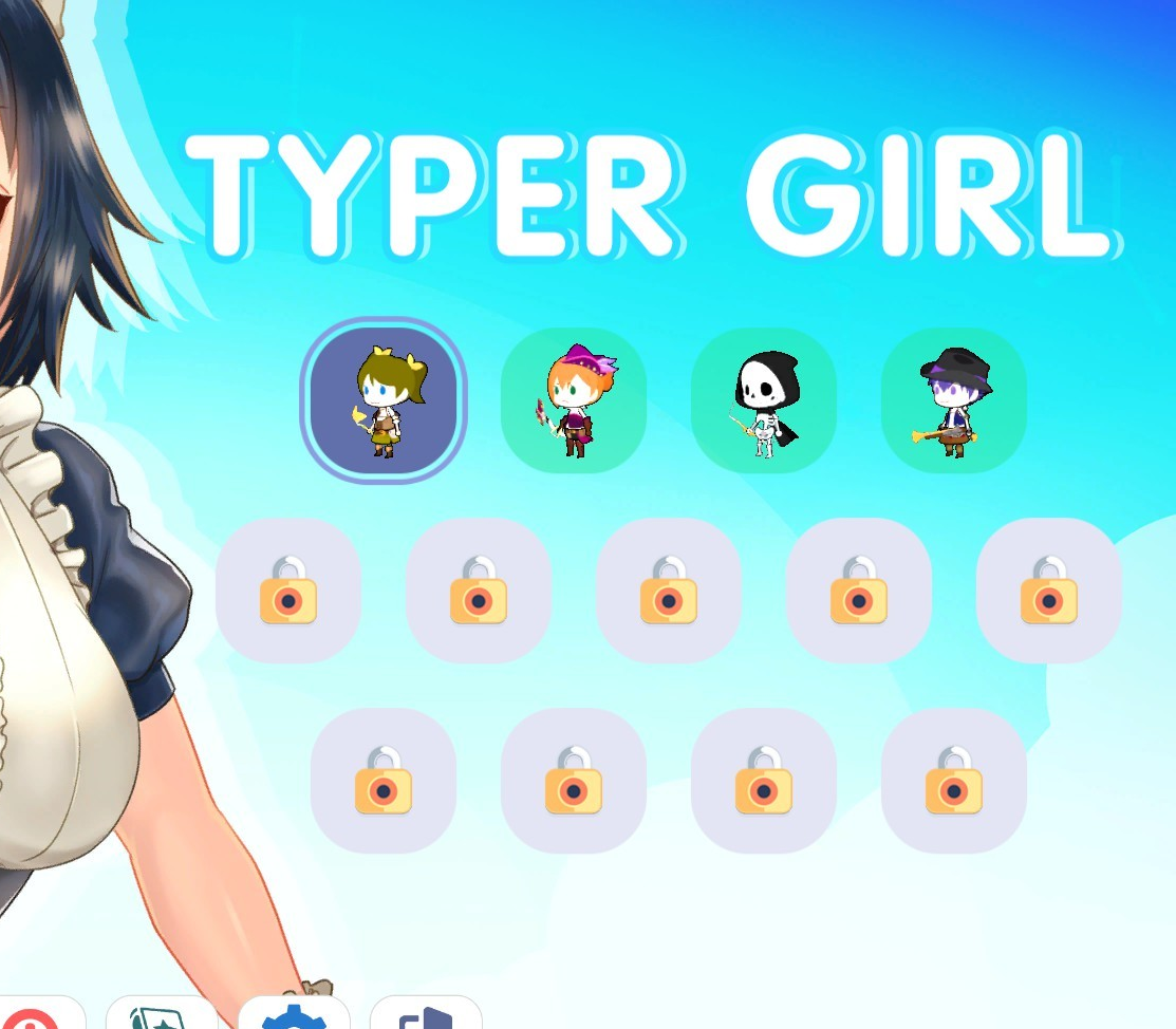 TYPER GIRL Steam CD Key Logo