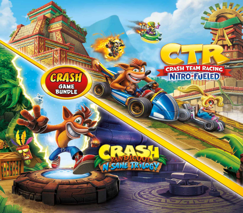Crash Bandicoot Bundle - N. Sane Trilogy + CTR Nitro-Fueled AR XBOX One / Xbox Series X|S CD Key Logo