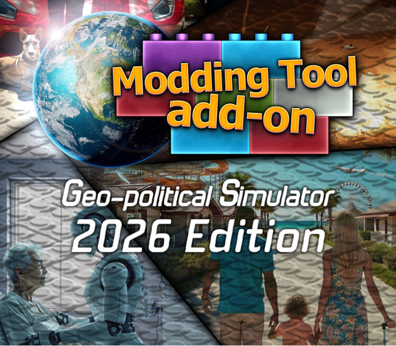 Geo-Political Simulator 2026 Edition - Modding Tool DLC PC Steam CD Key Logo