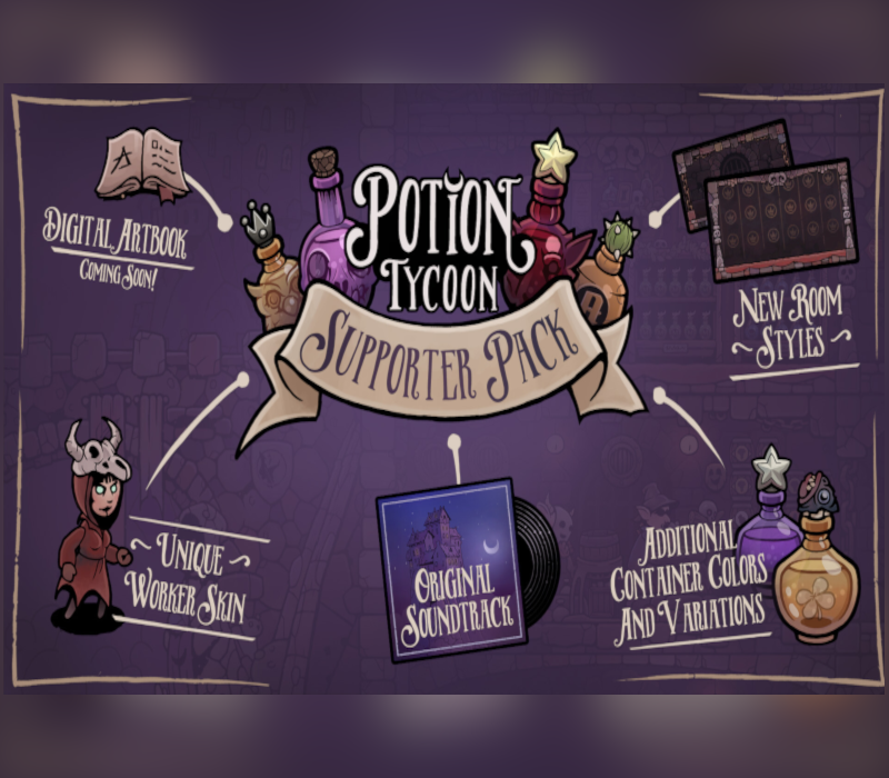 Potion Tycoon - Supporter Pack DLC Steam CD Key Logo