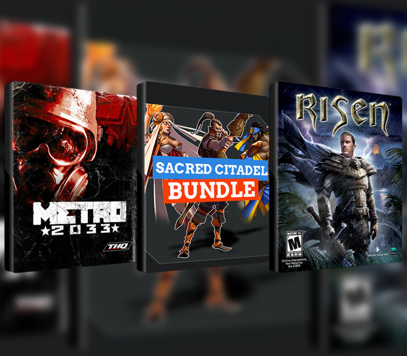 Metro 2033, Risen and Sacred Citadel Steam CD Key Logo