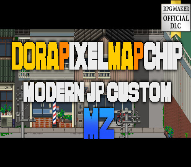RPG MAKER MZ - DorapixelMapChips - Modern JP DLC PC Steam CD Key Logo