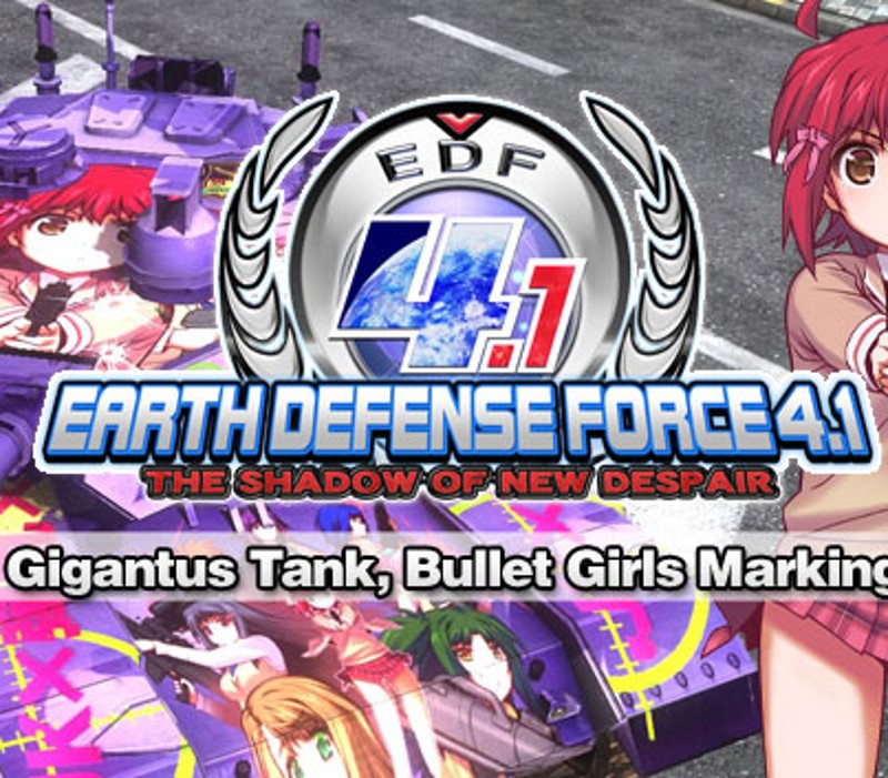 EARTH DEFENSE FORCE 4.1 - Gigantus Tank, Bullet Girls Marking DLC Steam CD Key Logo