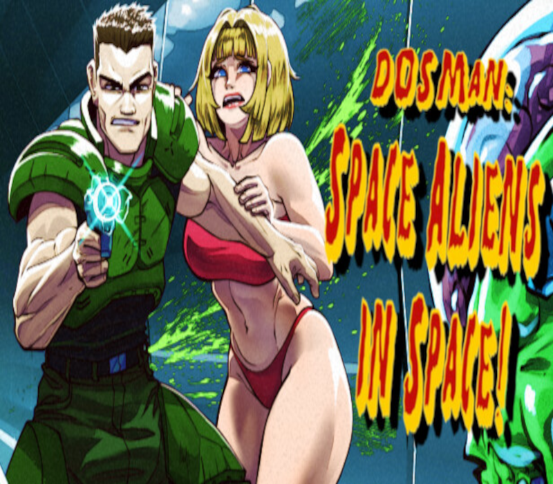 DOSMan: Space Aliens in Space! PC Steam CD Key Logo