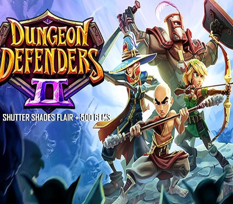 Dungeon Defenders II: 500 Gems + Shutter Shades Flair DLC Digital Download CD Key Logo