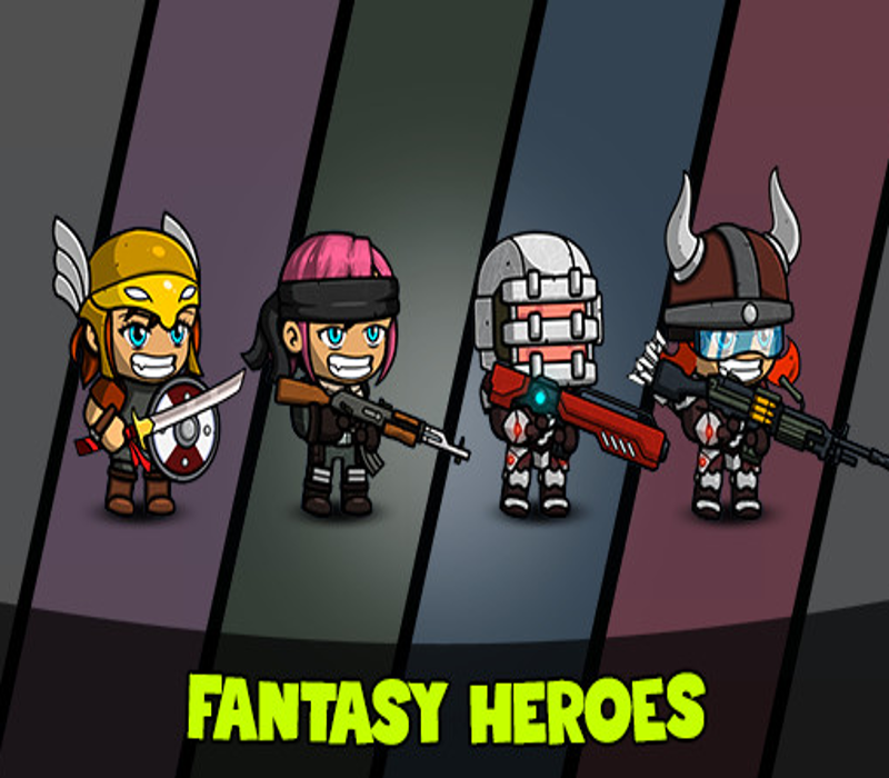 Fantasy Heroes: Character Editor & Sprite Sheet Maker Steam CD Key Logo