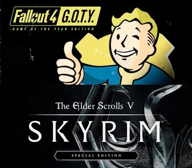 The Elder Scrolls V: Skyrim Special Edition + Fallout 4 G.O.T.Y. PC Steam CD Key Logo