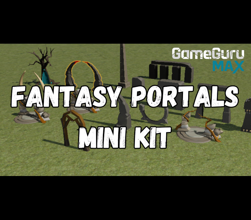GameGuru MAX - Low Poly Mini Kit: Fantasy Portals DLC Steam CD Key Logo