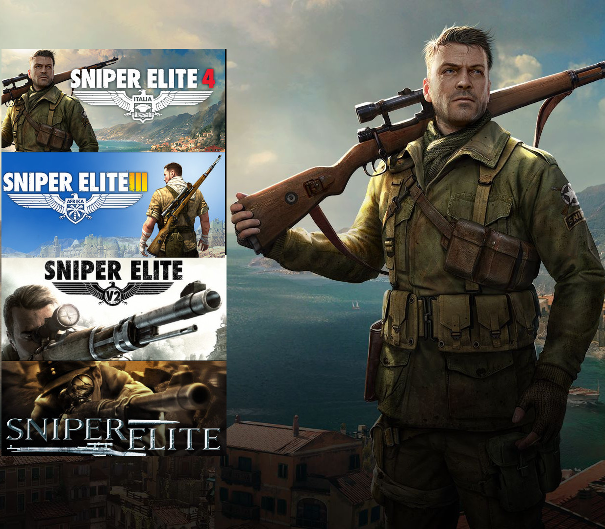 Sniper Elite Complete Pack (2019) Steam CD Key Logo