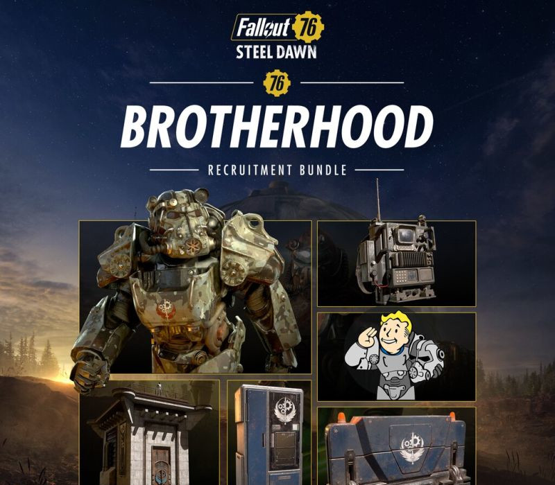 Fallout 76 - Brotherhood Recruitment Bundle DLC Steam CD Key Logo