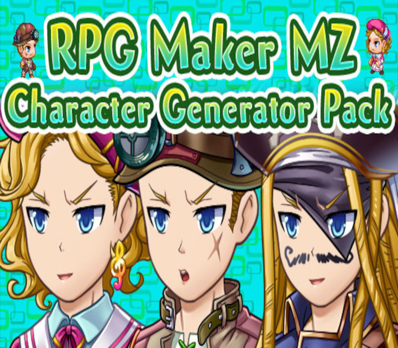 RPG MAKER MZ - Character Generator Pack DLC PC Steam CD Key Logo