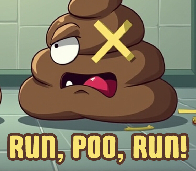 Run, Poo, Run! PC Steam CD Key Logo