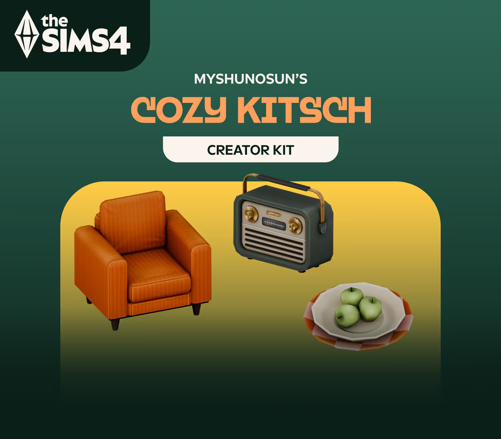 The Sims 4 - Cozy Kitsch Kit DLC PC EA App CD Key Logo