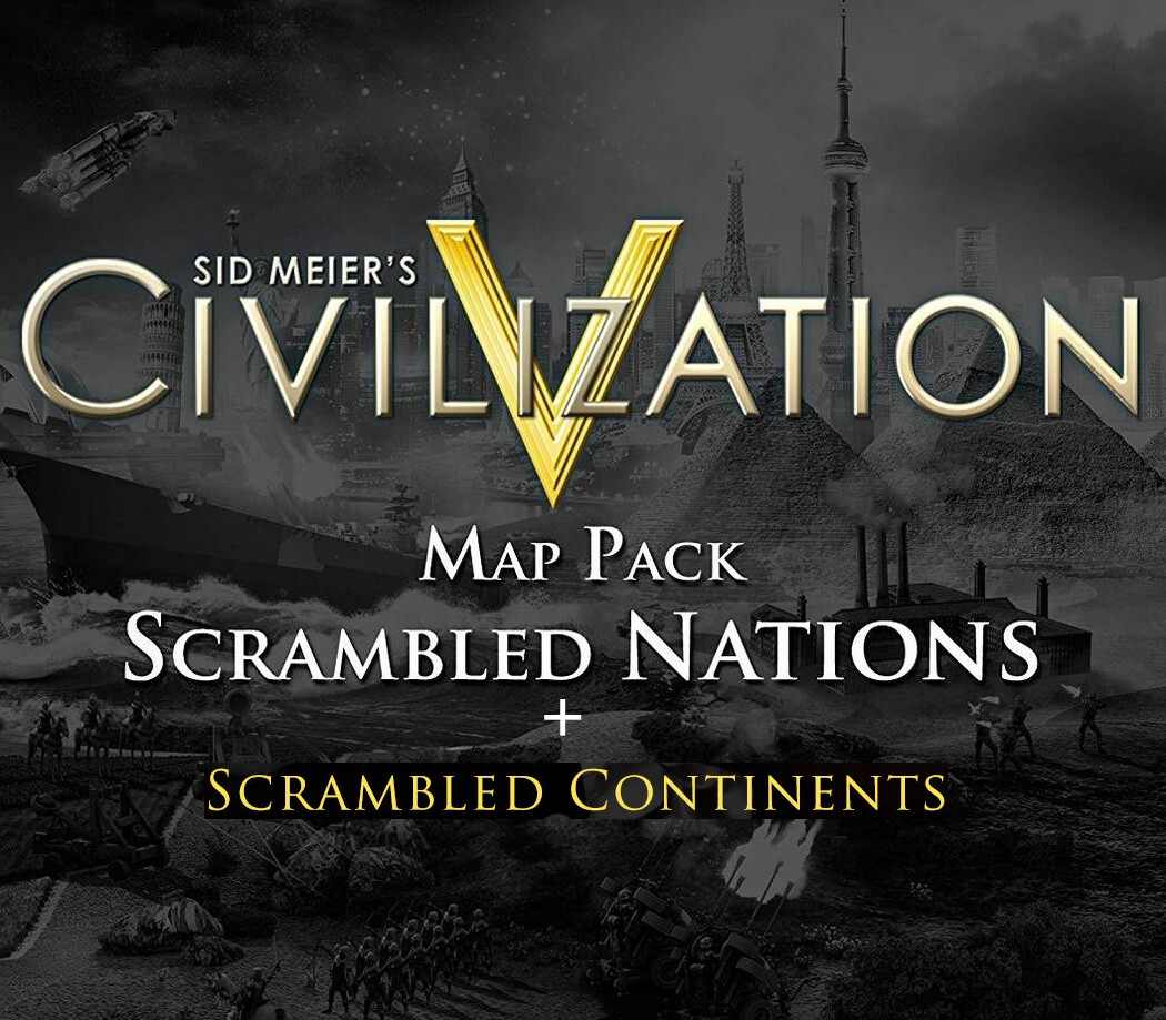 Sid Meier's Civilization V - Scrambled Maps Pack Collection DLC Steam CD Key Logo
