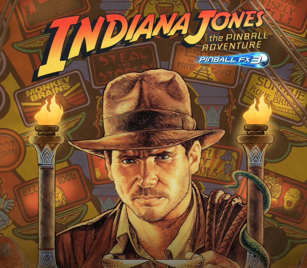 Pinball FX3 - Indiana Jones: The Pinball Adventure DLC PC Steam CD Key Logo