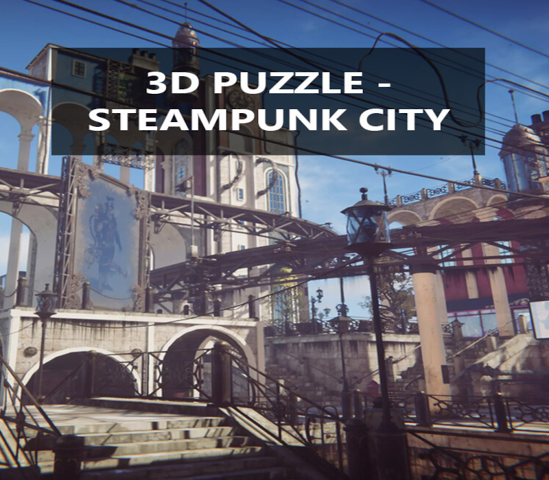 3D PUZZLE - Steampunk City PC Steam CD Key Logo