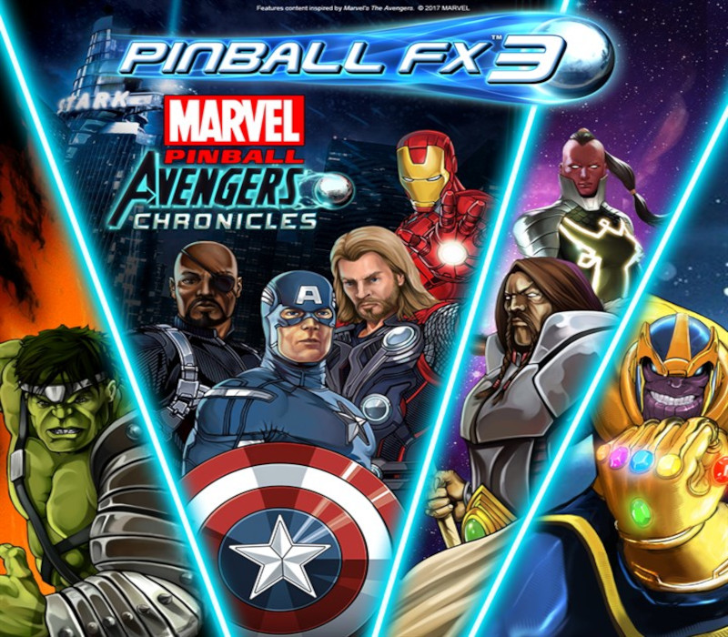 Pinball FX3 - Marvel Pinball - Avengers Chronicles DLC PC Steam CD Key Logo