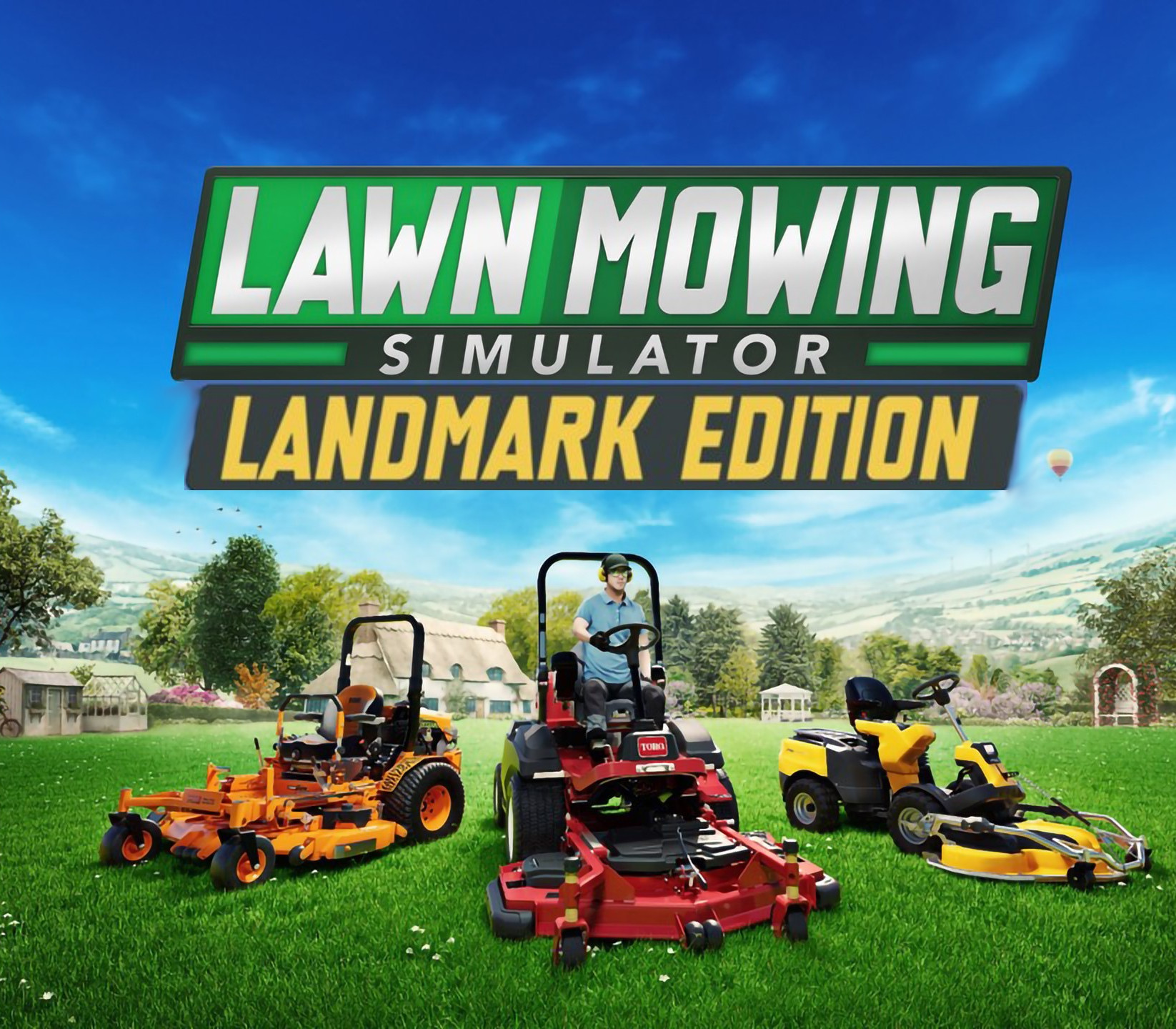 Lawn Mowing Simulator Landmark Edition RoW PC Steam CD Key Logo