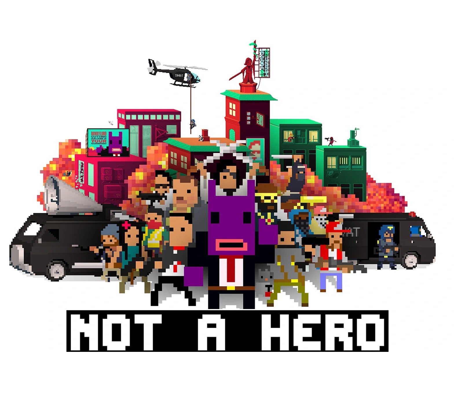 Not a Hero Steam CD Key Logo