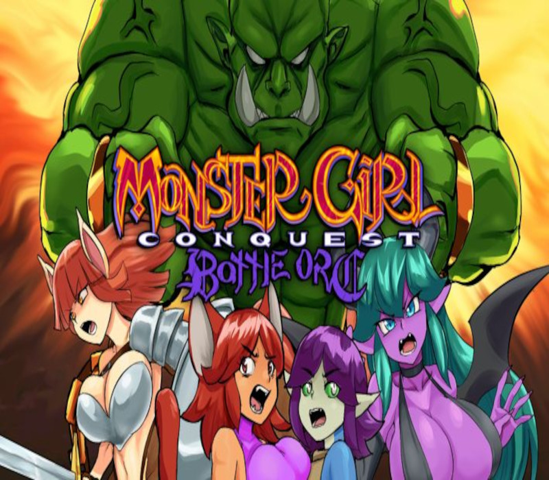 Monster Girl Conquest Records Battle Orc PC Steam CD Key Logo