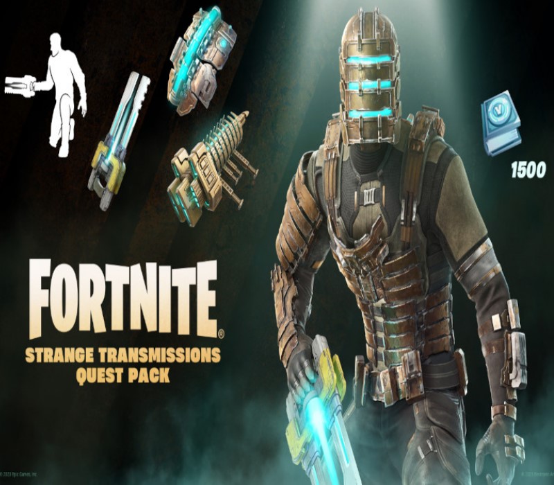 Fortnite - Strange Transmissions Quest Pack + 1,500 V-Bucks Challenge DLC US XBOX One / Xbox Series X|S CD Key Logo