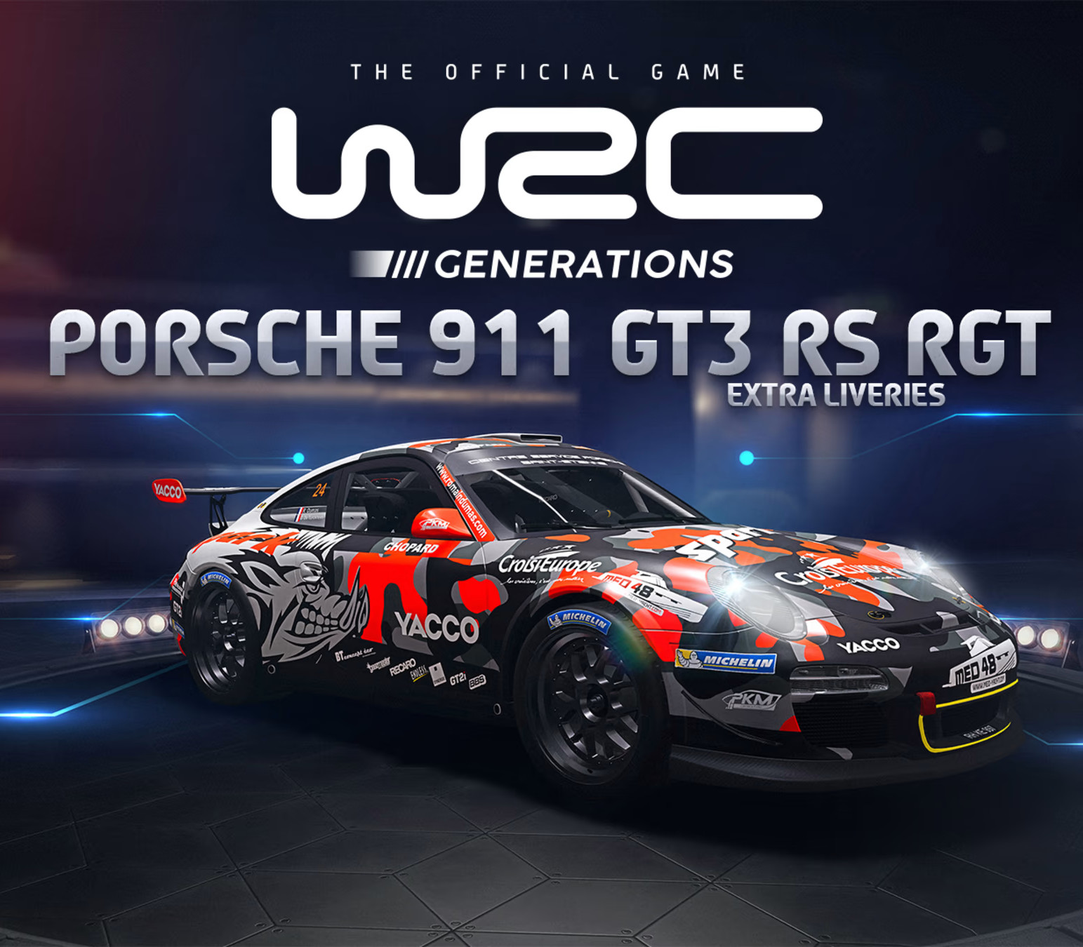 WRC Generations - Porsche 911 GT3 RS RGT Extra liveries DLC Steam CD Key Logo