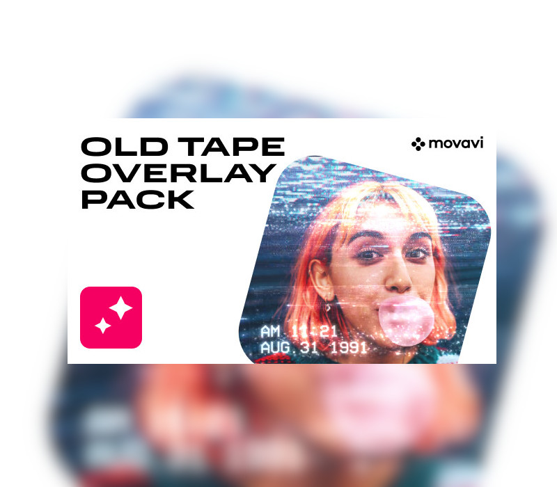 Movavi Video Editor 2023 - Old Tape Overlay Pack DLC Steam CD Key Logo
