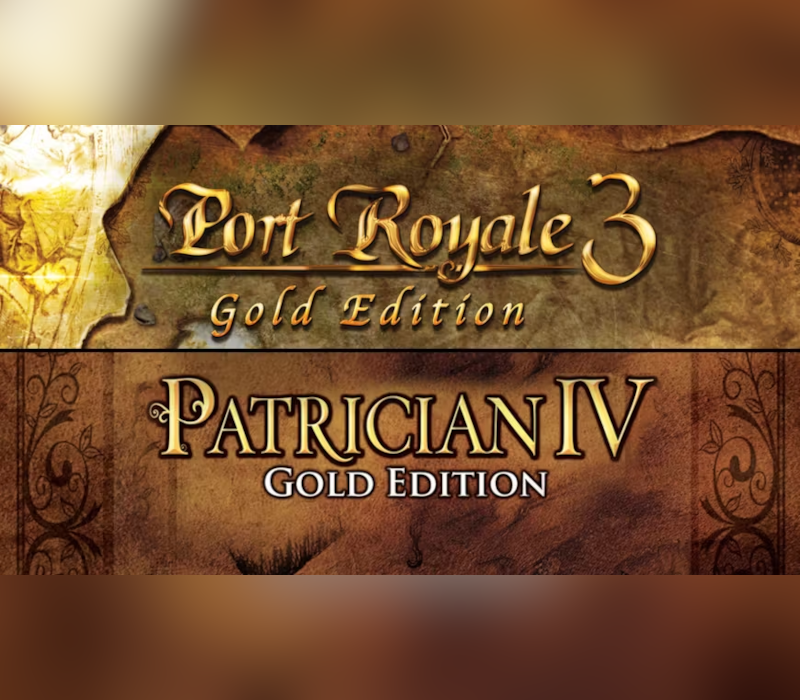 Port Royale 3 Gold and Patrician IV Gold - Double Pack EU PC Steam CD Key Logo