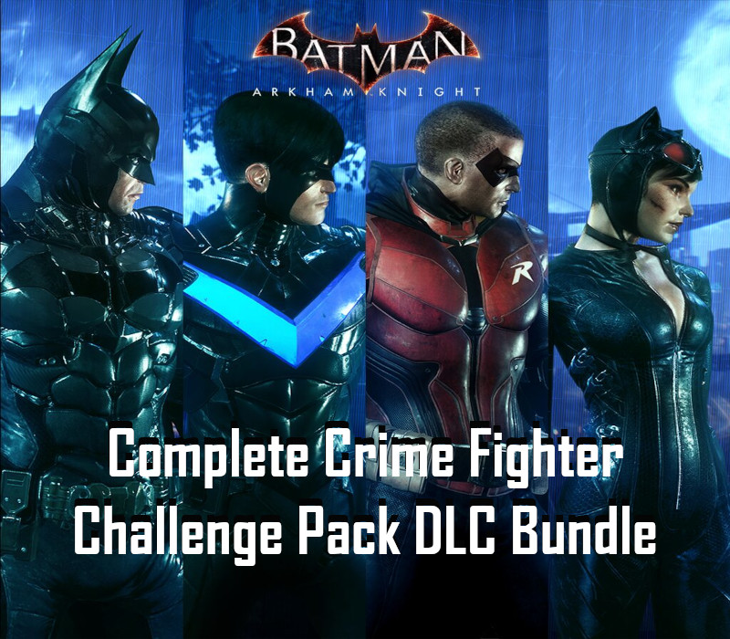 Batman Arkham Knight - Complete Crime Fighter Challenge Pack DLC Bundle Steam CD Key Logo