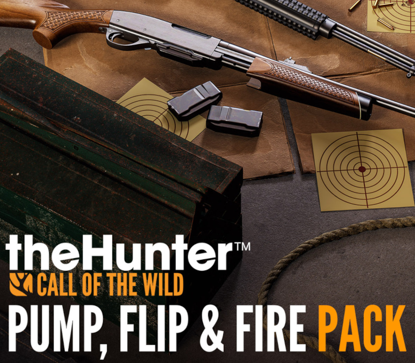 theHunter: Call of the Wild - Pump, Flip and Fire Pack DLC PC Steam CD Key Logo