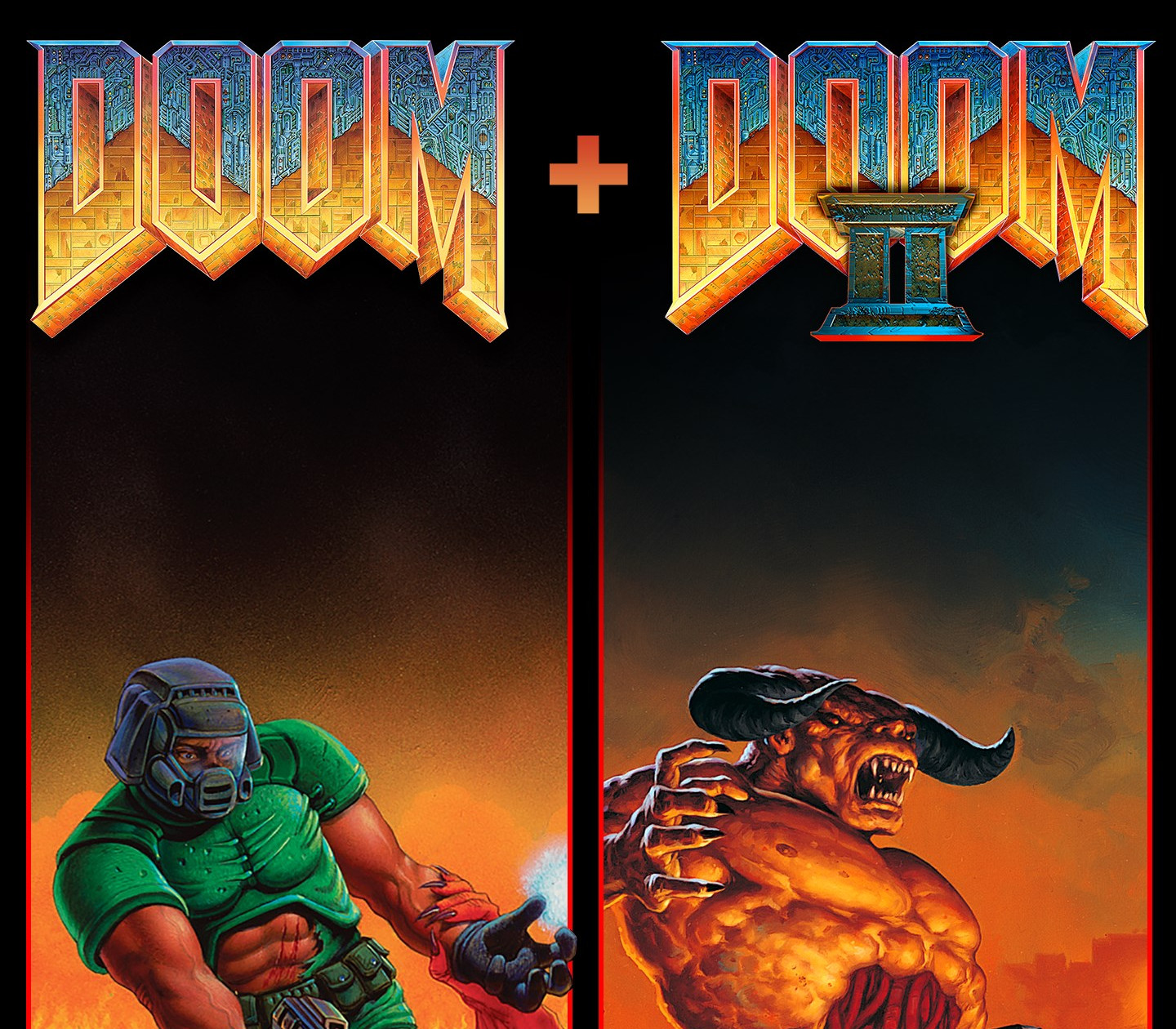DOOM (1993) + DOOM II EU PC Steam CD Key Logo