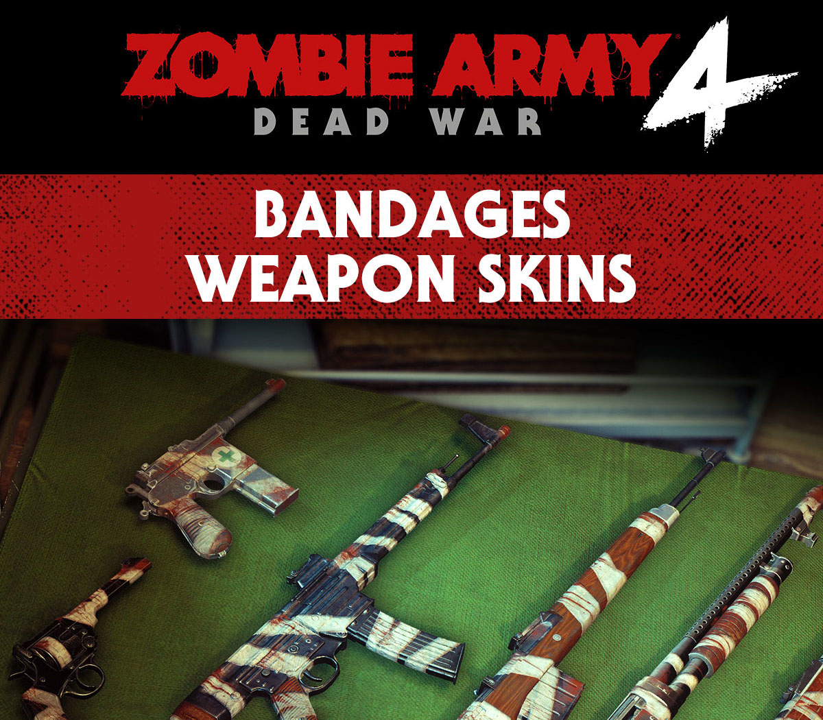 Zombie Army 4: Dead War - Bandages Weapon Skins DLC PC Steam CD Key Logo