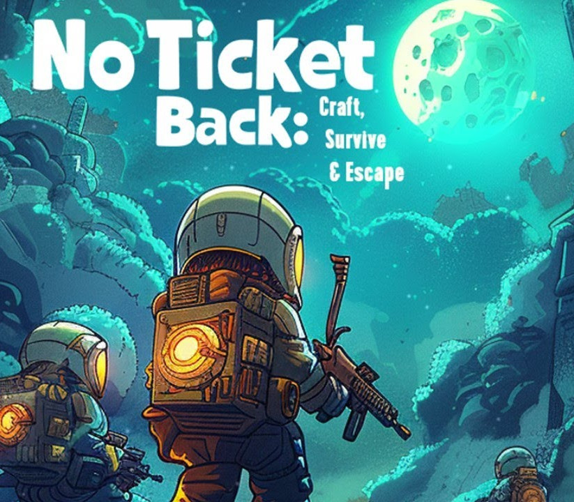 No Ticket Back: Craft, Survive & Escape PC Steam CD Key Logo