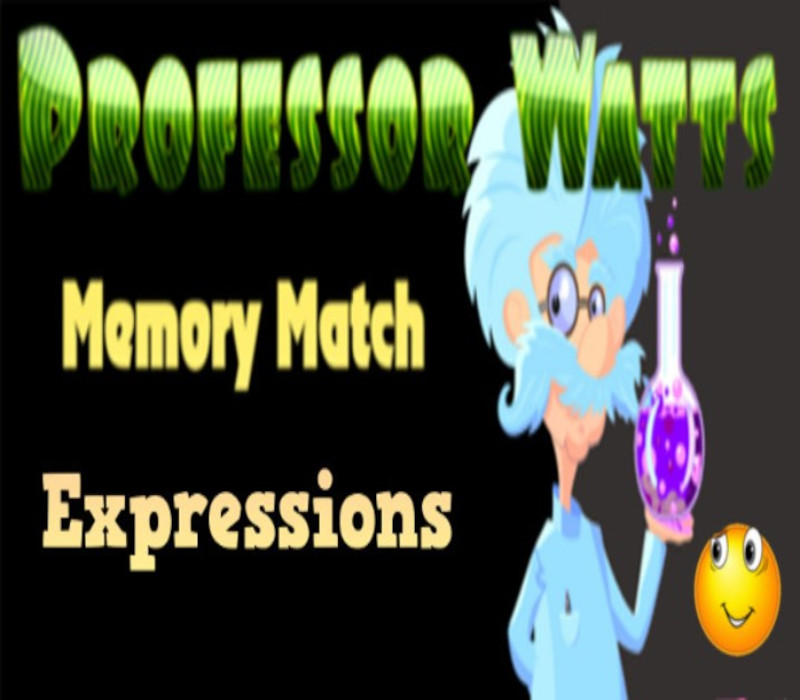 Professor Watts Memory Match: Expressions Steam CD Key Logo
