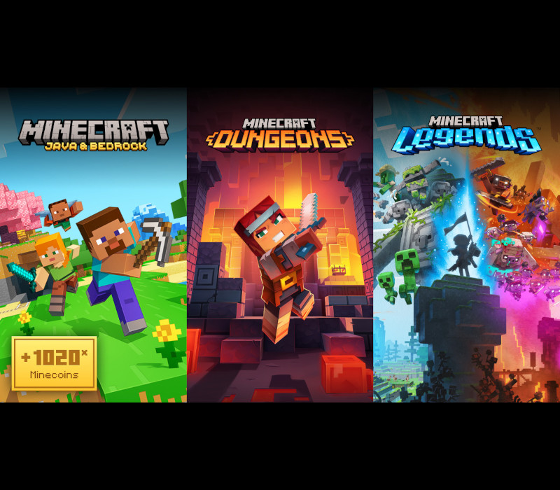 Minecraft Triple Bundle JP XBOX One / Xbox Series X|S CD Key Logo