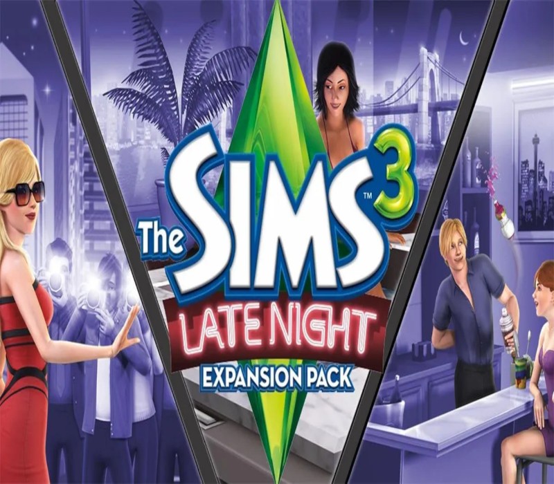 The Sims 3 - Late Night Expansion Pack DLC PC EA App CD Key Logo