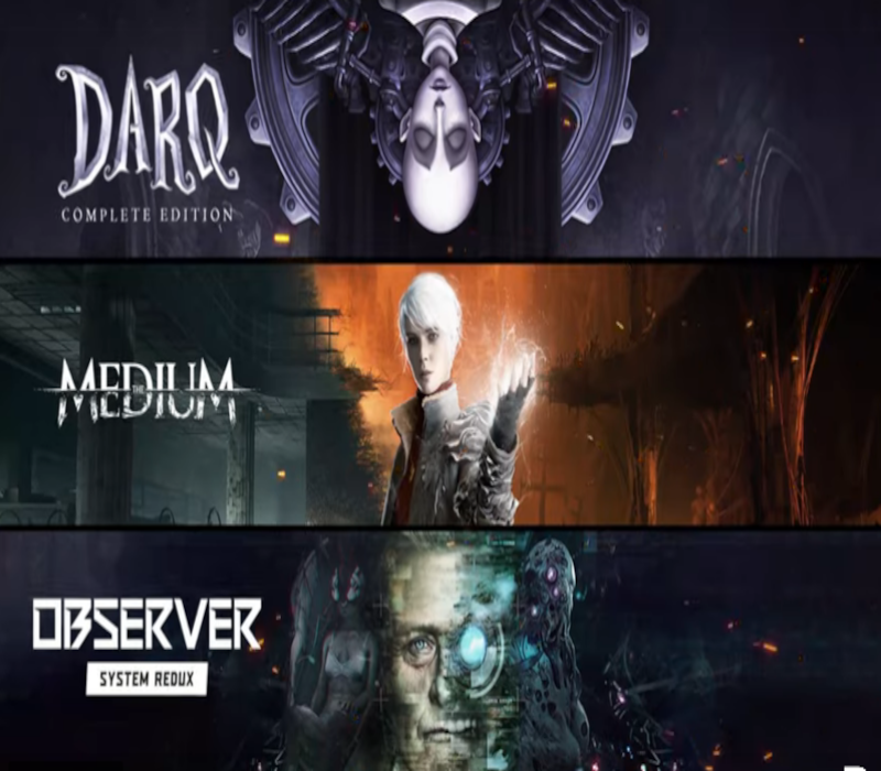 The Medium + Observer: System Redux + DARQ: Complete Edition - Bundle AR Xbox Series X|S CD Key Logo