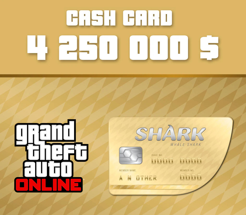 Grand Theft Auto Online - $4,250,000 The Whale Shark Cash Card Xbox Series X|S CD Key Logo
