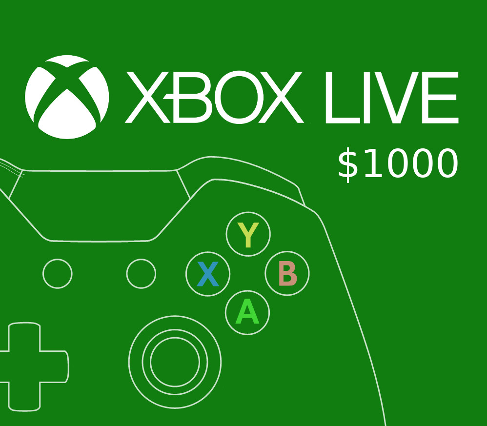 XBOX Live $1000 Prepaid Card MX Logo