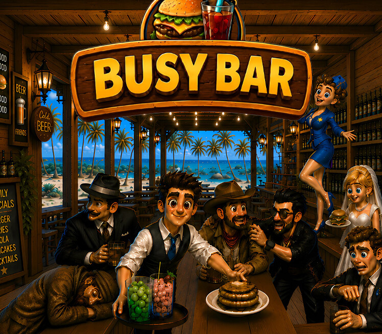 Busy Bar - World Tour PC Steam CD Key Logo