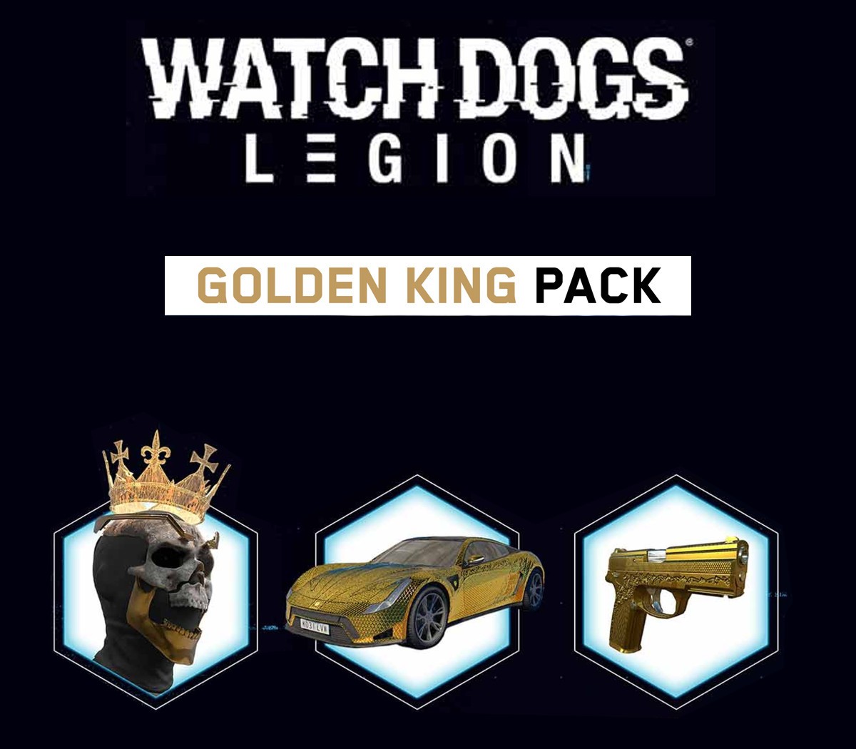 Watch Dogs: Legion - Golden King Pack DLC EU PC / PS4 / PS5 / Xbox One / Xbox Series X|S CD Key Logo