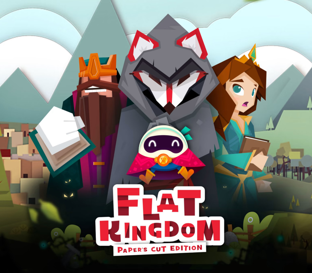 Flat Kingdom Paper's Cut Edition Steam CD Key Logo