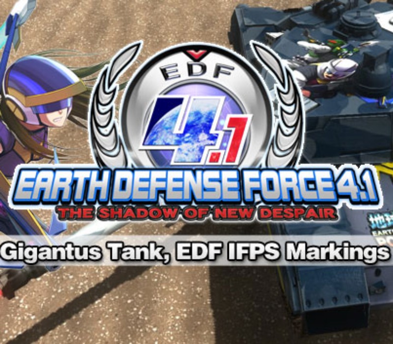 EARTH DEFENSE FORCE 4.1 - Gigantus Tank, EDF IFPS Markings DLC Steam CD Key Logo