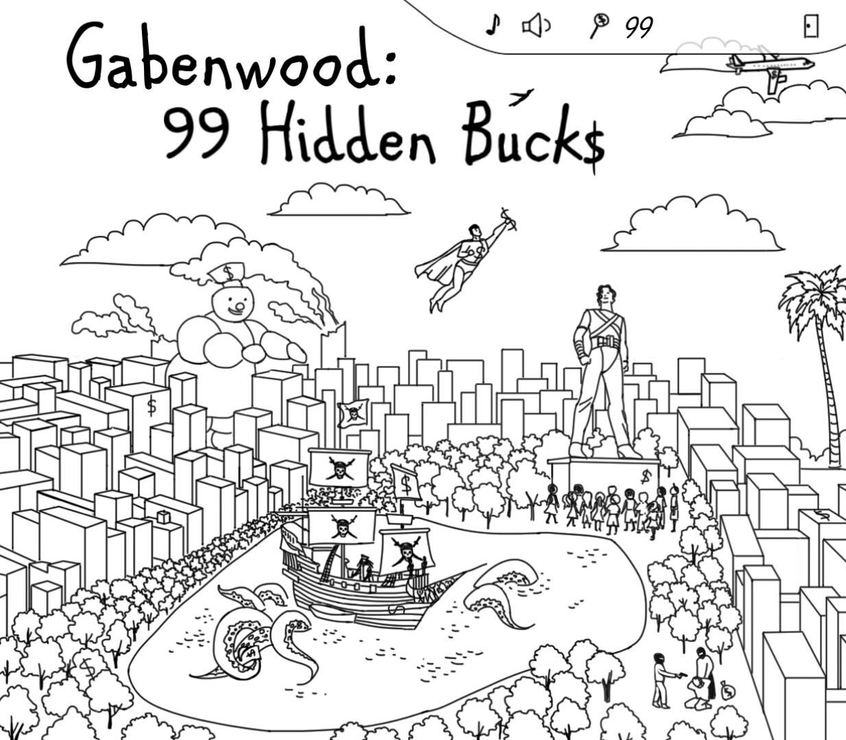 Gabenwood: 99 Hidden Bucks Steam CD Key Logo